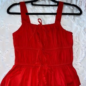 Red Sleeveless Tank Top